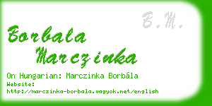 borbala marczinka business card