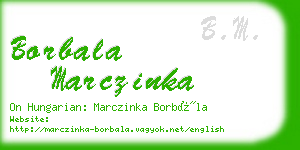 borbala marczinka business card